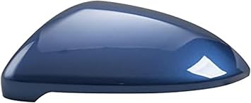 Door Wing Mirror Housing Car Wing Mirror Covers Caps Door Rearview Cover Cap Housing, for Vw for Golf Mk7 Gti E for Golf 2015-2019Blue L