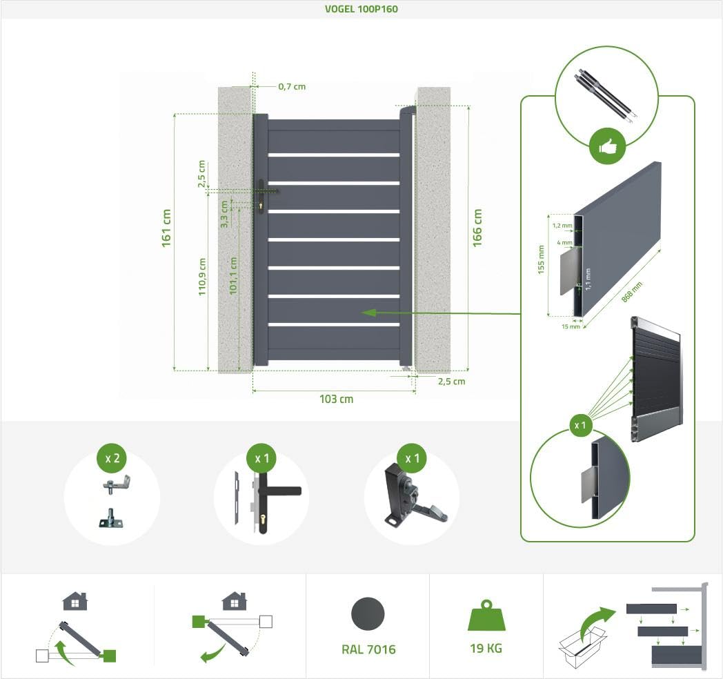 Binario Per Porta Scorrevole Doppia 305c Kit Porta Scorrevole Nera Per - Foto 2