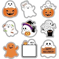 Fukaisu 108pcs Halloween Ghost Stickers, 9 Styles Cute Ghost Stickers Self-Adhesive Decorative Accessories for Scrapbook Gifts Crafts Halloween Party Favors Decorations Supplies