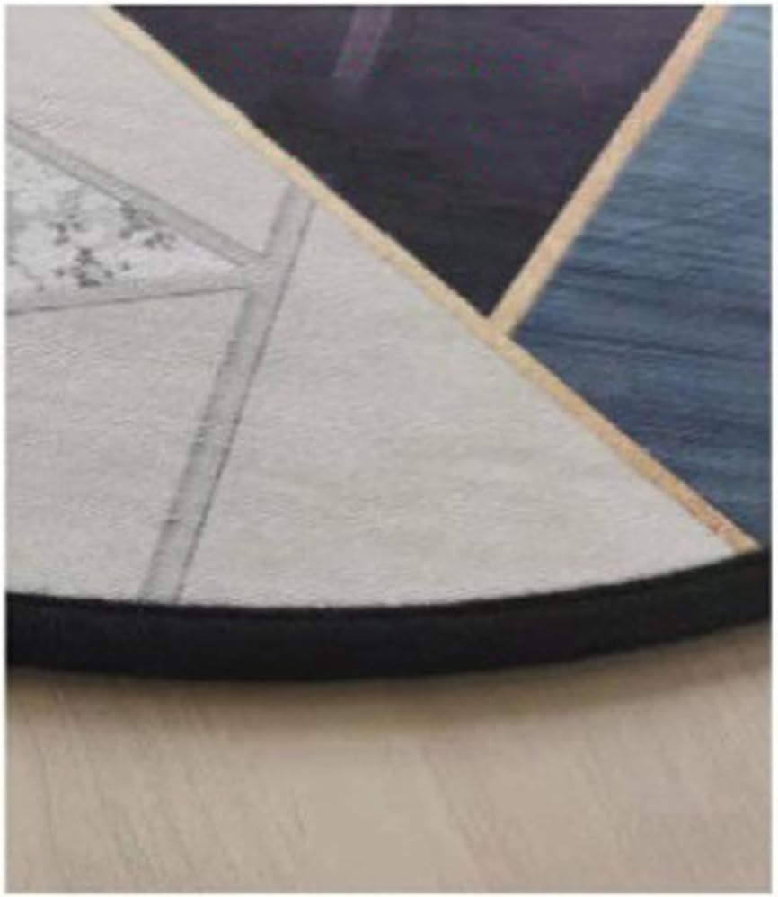 Multi-Purpose Desk Chair Mat,Round Floormat for Under High Chair,Hardwood/Ceramic Tile Floor Protection Rug Anti Slip,Area Carpet Noise Cancelling