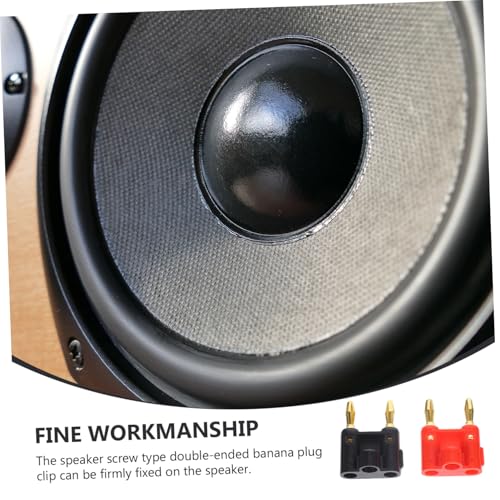 Conector banana doble chapado en oro para equipos de audio con buena compatibilidad 6