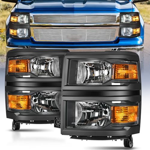 Image of Nilight Headlight Assembly for 2014 2015 Chevy Silverado 1500 Pickup Truck