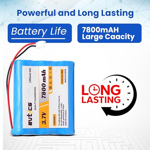 Image of 3.7V 7800mAh Li ion 18650 Battery Pack | Rechargeable Lithium Battery | 4.2V Charging | DIY Projects LED Lights RC Toys Robots Solar Gadgets Portable Use
