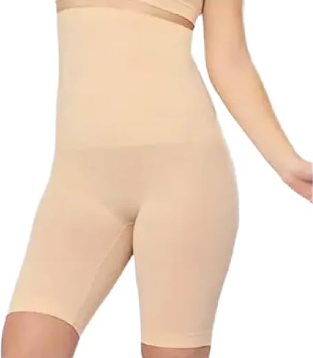 Women’s High-Waisted Body Shaper – Seamless Tummy Control and Butt Lifter – Slimming Shapewear for Belly & Waist – Invisible Under Dresses or Jeans (Beige)