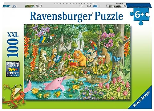 Ravensburger Rainforest River Band XXL 100 Piece Jigsaw Puzzle for Children Ages 6 Years +