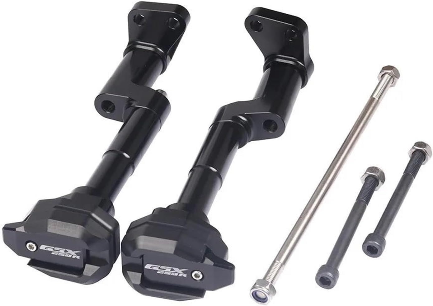 Frame Protector Crash Slider for Suzuki GSX250R DL250 GSX 250 GW250 Motorcycle CNC Frame Slider Engine Anti-Collision Anti-Fall Pad Fairing Guard Crash Pad(Black-b)