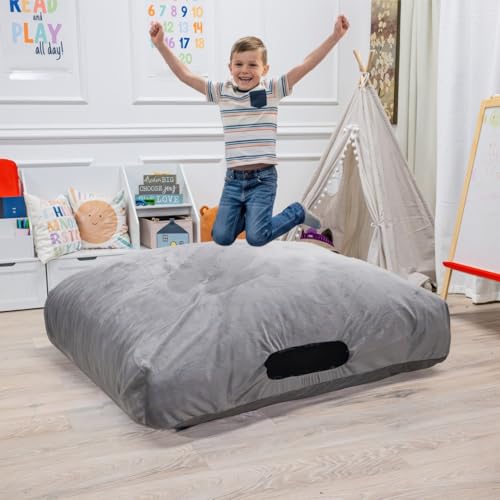 Foamma Crash Pad  (36 X 48) (3 Ft X 4 Ft)  Sensory Crash Pad with Foam Blocks for Autistic Kids, Soft Fabric & Washable Cover  Ideal for Kids and Adults to Jump, Play, or Relax