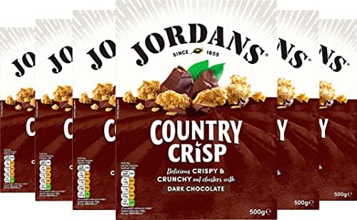 Jordans Country Crisp Raspberry | Breakfast Cereal | Vegetarian | 6 PACKS of 500 g