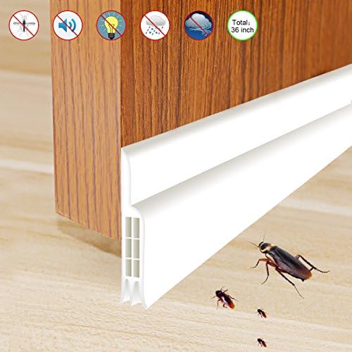 Self Adhesive Door Bottom Seal Strip,YIJU Anti Noise and Insect Prevention Weatherstrip, 2" Width x 36" Length
