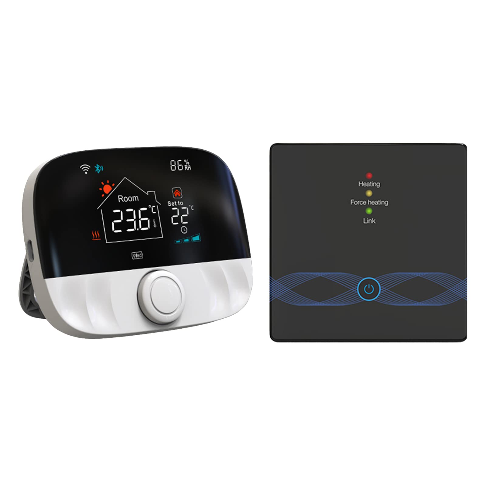 burko Termostato WiFi inteligente con aplicación y control de voz pantalla LCD colorido termostato inteligente termostato de ambiente programable digital