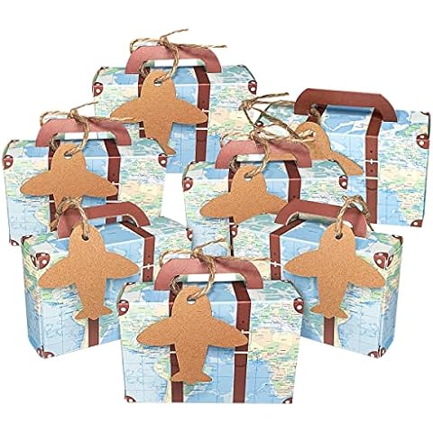 Hodeacc Travel Themed Candy Boxes for Events Cover