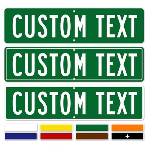 Custom Street Sign, Road/Address Sign, 8 Colors, Reflective Option, Mounting Options, 6x24 Inch, Thick Rust-Free AlumaBond, USA Made by My Sign Center, (Classic)