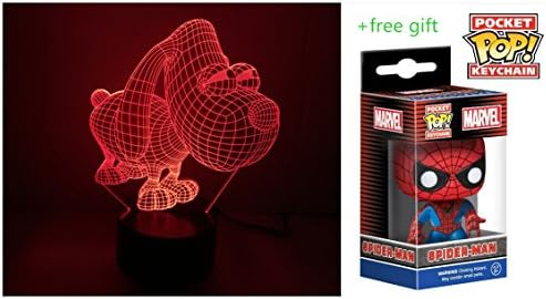 New arrival 3D Bulbing Light ton LED lamp 7 Colors Change Kids Room Art Sculpture Lights Produces Unique Lighting Effects and 3d Visualization gift for boys girls kids--puppy dog with bigeyes