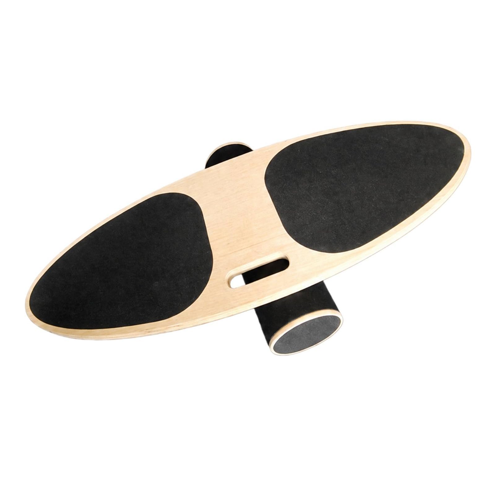 Tavola di Equilibrio con Impugnatura Centrale Antiscivolo Tavola di Equilibrio in Legno Balance Board per Principianti