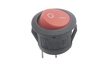 KCD1 12V DC AC 125V,10A; AC 250V,6A Red Button Rocker Switch
