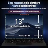 Protescreen Osłona ekranu 360° do laptopa o przekątnej ekranu 13,3 cala, ochrona przed oślepieniem, 4-drożna folia prywatności, proporcje obrazu 16:9, filtr prywatności do Lenovo / HP / Dell / Acer