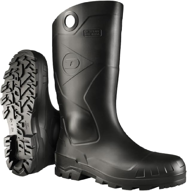 Dunlop Protective Footwear Mens Modern rain Boots, Black, Size 11 US