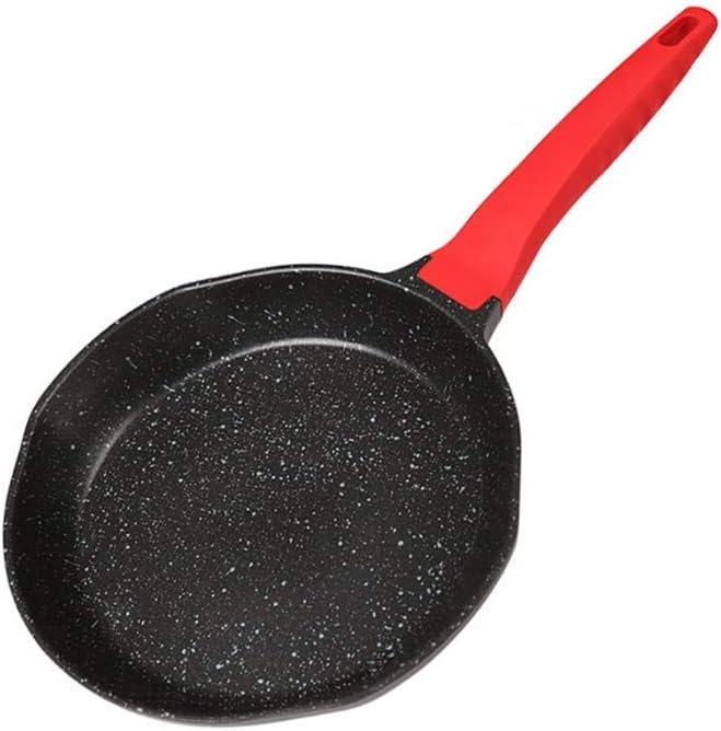 Single Handle Uncovered Non stick Pan Maifan Stone Household Small Frying Black