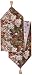 Violet Linen Decorative Christmas Tapestry Table Runner, 13" x 70", Teddy Bears Design