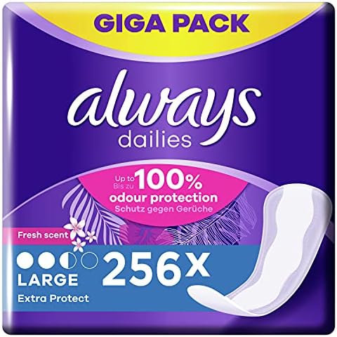 Always Dailies ExtraProtect Large Fresh Slipeinlagen GigaPack- geruchsneutralisierende Technologie& atmungsaktivesDesign Cover