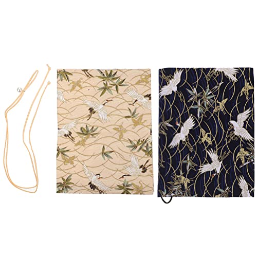 LUOZZY 2 capas de livros de tecido lavável, capas de livros para impressão, capas laváveis de pano d