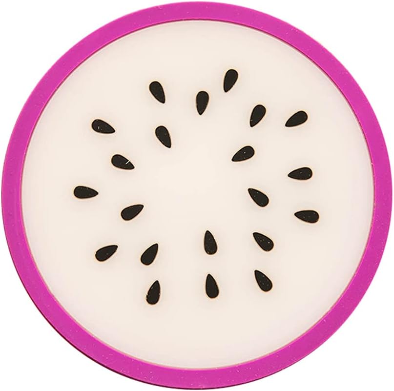 Creativity Fruit Round Heat Insulation Table Mat Family Office Anti-Skid Tea Cup Milk Mug Coffee Cup Coaster Kitchen Accessories (Color : E) (B)