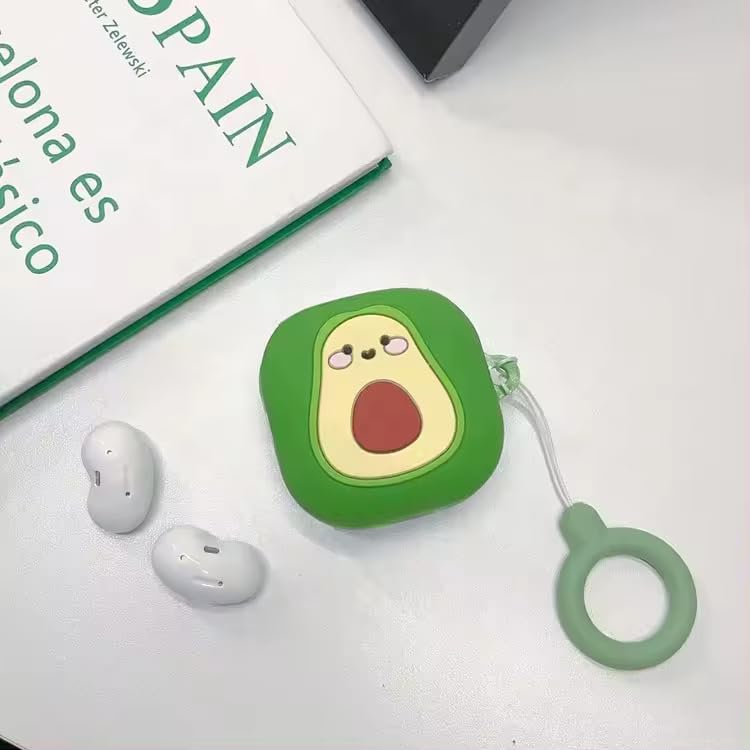 Image of Valente Silicone Case Cover for Samsung Galaxy Buds FE (2023), Buds 2 Pro (2022), Buds 2 (2021), Buds Pro (2021), and Buds Live (2020) (Avocado)
