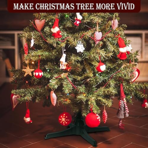 Soporte giratorio 360° para árbol de Navidad artificial con tres modos de ajuste de base 8