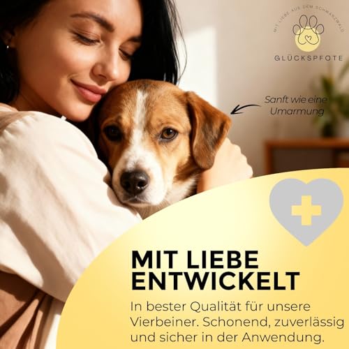 GLÜCKSPFOTE® Pfotenreiniger für Hund & Katze [200ml] | Reinigt & Pflegt natürlich - Pfotenschaum ohne Wasser | Hundepfoten Reiniger Pfotenpflege für Hunde ideal zur Pfotenreinigung für Hunde