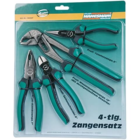 Brüder Mannesmann Mannesmann M10997 Zangensatz 4-teilig Cover