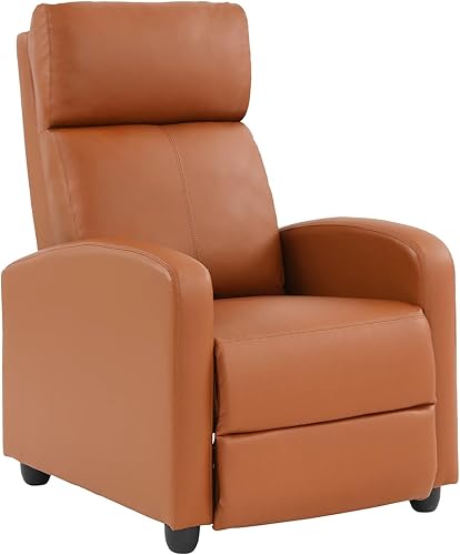 Miniatura 11 de Sillas reclinables para sala de estar, sofá reclinable de masaje para cine en casa con respaldo acolchado de piel sintética, sillón reclinable de