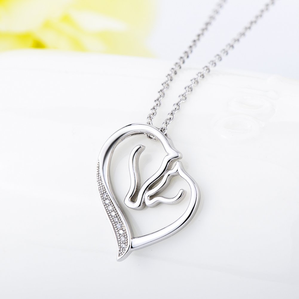 YFN Argento Sterling Collana Elefante Gioielli per le Donne Collana Madre FigliaM Regali per la Festa Della Mamma per Donne Mamme Ragazze | Festa della mamma, Natale, Capodanno, compleanno, regalo per donne, nonne, mamme, figlie