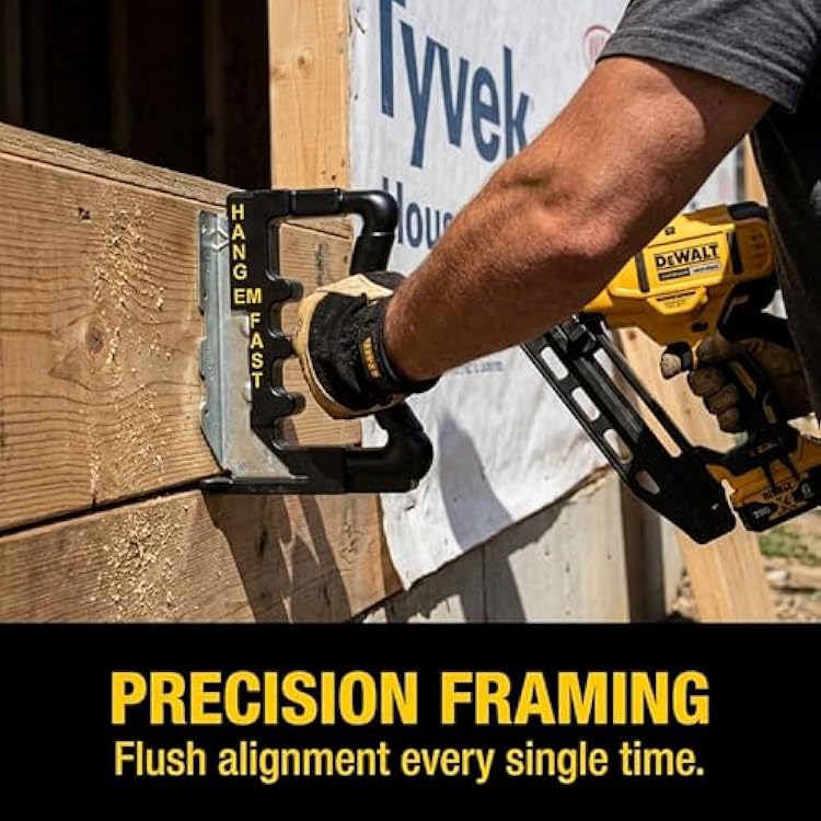 Joist Hanger Installation Jig for 2x6 2x8 2x10 2x12 Joist Hangers | Deck Building Tools for Fast Installation | Precise Deck Framing and Construction Aid