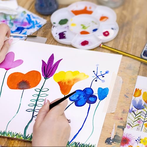 Colorful Kids Watercolor Paint Set Of 24 Colors Art Painting Kit Supplies For Stusent & Hobby Painters, Rich Pigments Non -Toxic Water Colors Paint For Watercolor Paper #TOP6