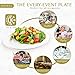 brheez Disposable Oval Paper Dinner Plates (25 Count) - Heavy Duty (7.5