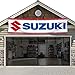 Suzuki Banner Flag 2x8Ft Car Racing Motorcycle Flags for Garage Room Man Cave