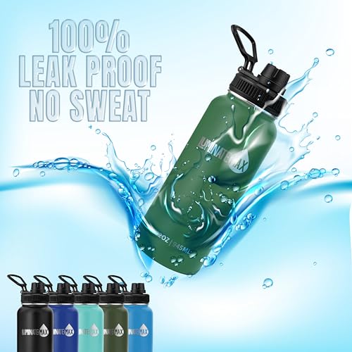Insulated-Water-Bottle-with-Straw-32oz-3-Lids-Metal-Bottles-Stainless-Steel-and-Wide-Mouth-Sports-Water-Travel-Gym-Water-Bottle-Hiking-Camping