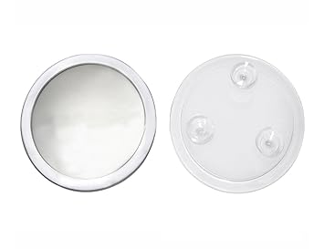 5X Magnifying Mirror with 3 Suction Cups Fixture 7 Inch Makeup Mirror