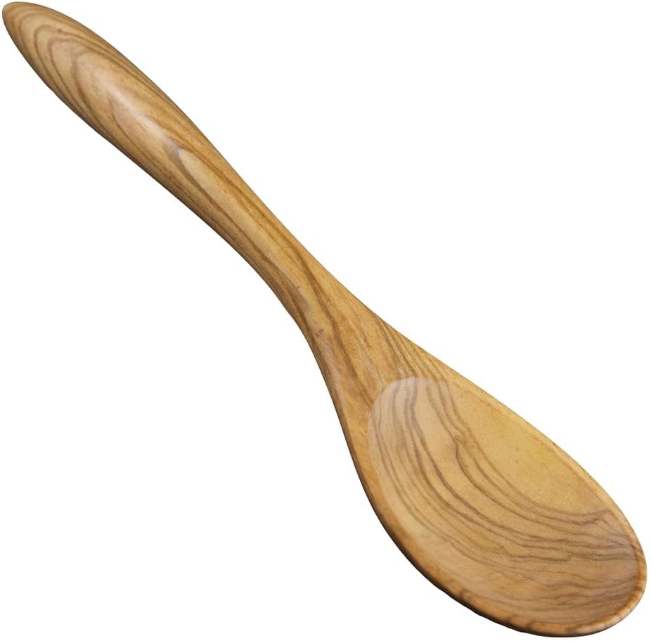 Berard French Olive Wood 13-Inch Handcrafted Wood Spoon, Terra Collection