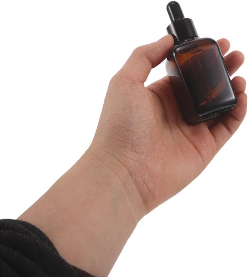 20pcs Amber Glass Dropper Bottles - 30ml/1oz Tincture Bottles with Dropper - Leakproof Essential Oils Container for Beauty Or Health