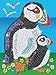 Kitfix - Sequin Art Red - Puffins - Creative Set - 21 x 28cm - Craft Kit for Children and Adults Aged 6+ - 2102