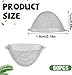 BOHUIZ 60Pcs 3/4 Inch Bowl Screens Filters, Stainless Steel Bowl Mesh Clean Screens Tapered Design Reusable Mini Metal Filters for Self-Adjustable Size Pipe Filter(19mm)