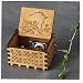 LAANCOO La Caja de música Madera, clásico talladas Musical Box Crafts Bella...