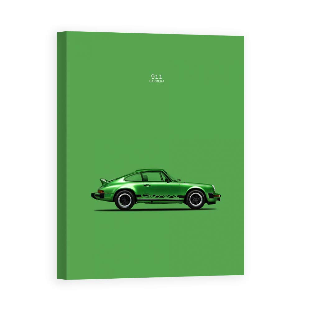 Porsche 911 Carrera Green tableau décoration affiche poster Rogan Mark