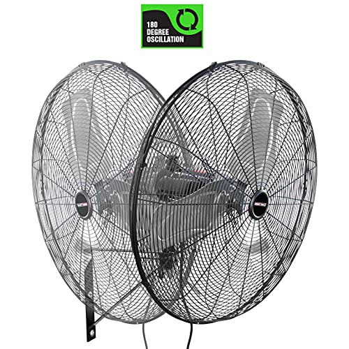 Oemtools Oem24894 30" Outdoor Oscillating Wall Fan, 7200 Cfm Large Industrial Fan, Wall Mount Oscillating Fan For Garage, Outdoor Oscillating Fans For Patios, Waterproof Shop Fans, Heavy Duty, 30 Inch #TOP3