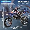 Rodiuiu 50cc 2-Stroke Kids Dirt Bike, Mini Dirt Scooter Bike Pocket, Gas Power Off Road Mini Pocket Motorcycle with Front Rear Disc Brakes, Pocket Gas Motorbike, Racing Max Speed 40km/H Blue