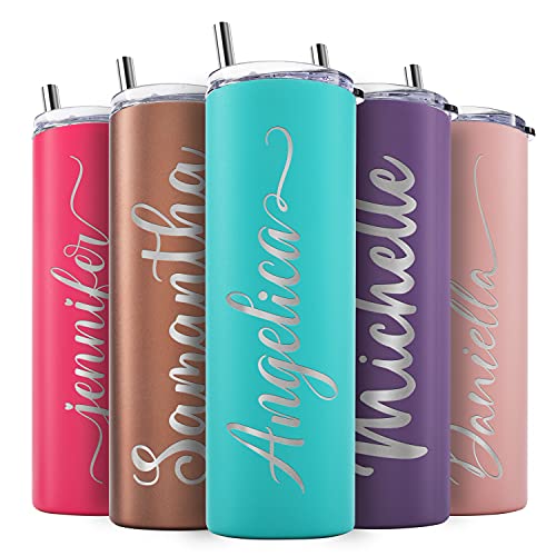 Lara Laser Works Personalized Skinny Tumblers