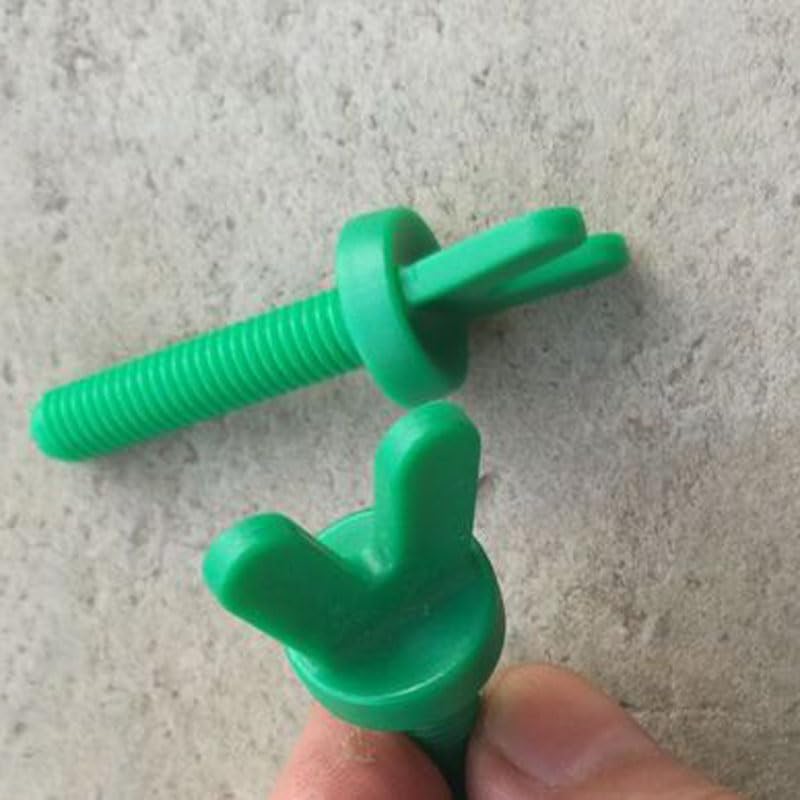 M6 M8 M10 Thumb Screw Plastic Hand Twist Butterfly Screws - (Size: M8x35mm(2pcs))