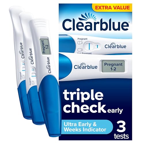 Clearblue Ultra Early Pregnancy Test Kit - 3 Tests (1 Digital, 2 Visual)