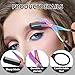 Eyebrow Trimmer Scissor, 2-in-1 Professional Eyebrow Scissor with Comb, Stainless Steel Precision Eyebrow Cutter, Curved Eye Brow Razor, Portable Hair Removal Makeup Tool for Women and Men (Black2Pcx)